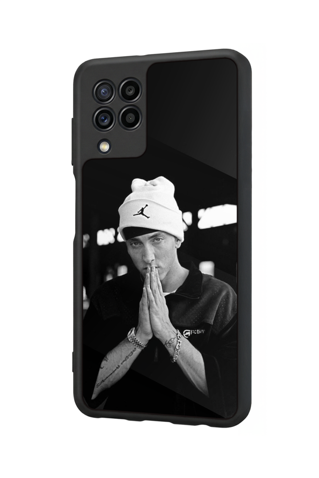 Samsung Galaxy M22 Uyumlu Eminem Tasarımlı Glossy Premium Kılıf