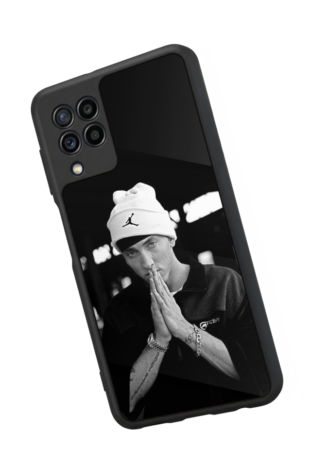 Samsung Galaxy M22 Uyumlu Eminem Tasarımlı Glossy Premium Kılıf