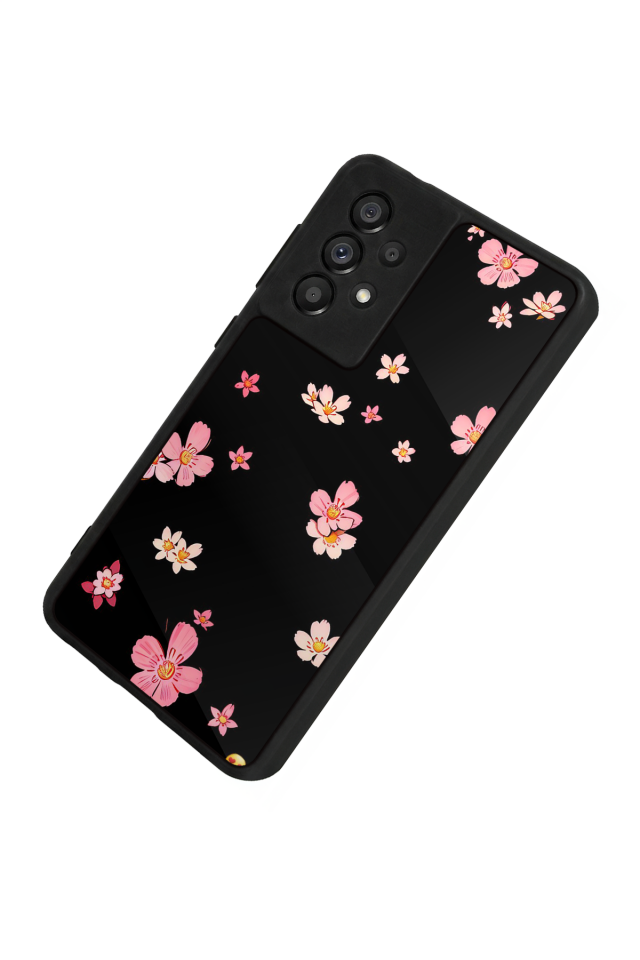 Samsung Galaxy A73 Uyumlu Floral Tasarımlı Glossy Premium Kılıf