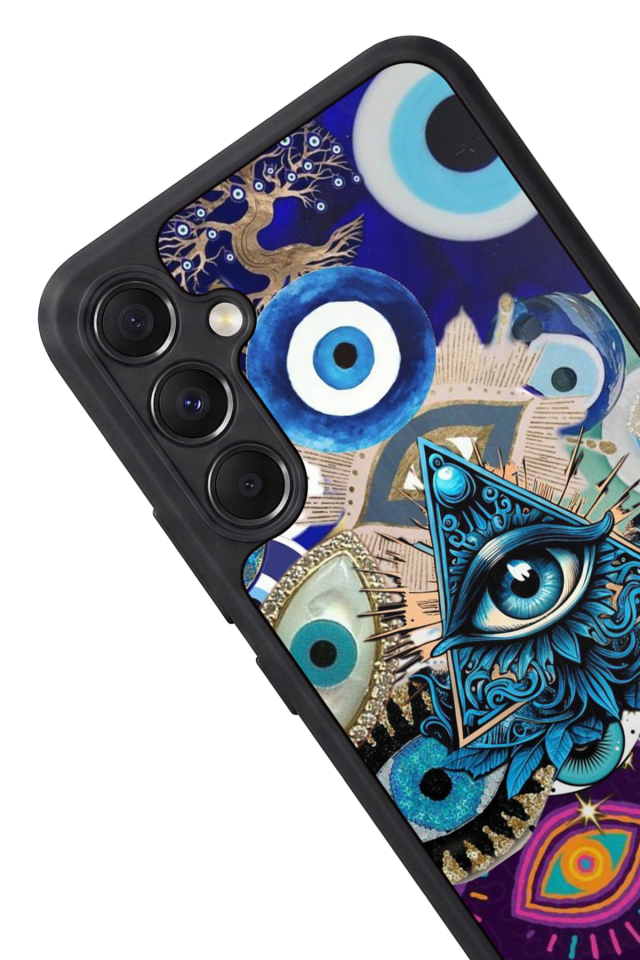 Samsung Galaxy A34 Uyumlu Göz Tasarımlı Glossy Premium Kılıf