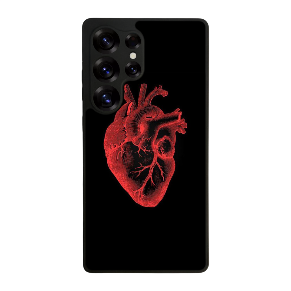 Samsung Galaxy S25 Ultra Uyumlu Kalp Love Tasarımlı Glossy Premium Kılıf