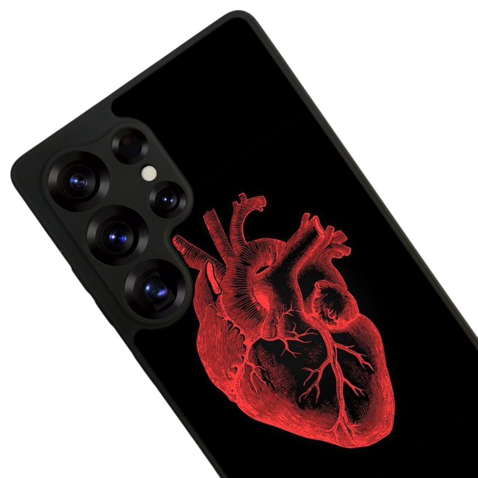 Samsung Galaxy S25 Ultra Uyumlu Kalp Love Tasarımlı Glossy Premium Kılıf