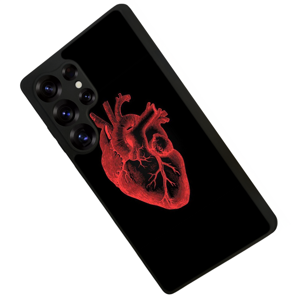 Samsung Galaxy S25 Ultra Uyumlu Kalp Love Tasarımlı Glossy Premium Kılıf