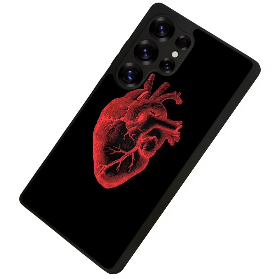 Samsung Galaxy S25 Ultra Uyumlu Kalp Love Tasarımlı Glossy Premium Kılıf