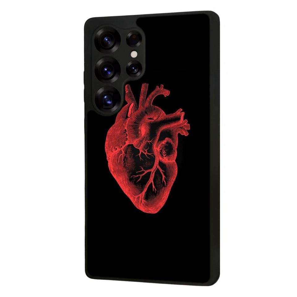 Samsung Galaxy S25 Ultra Uyumlu Kalp Love Tasarımlı Glossy Premium Kılıf