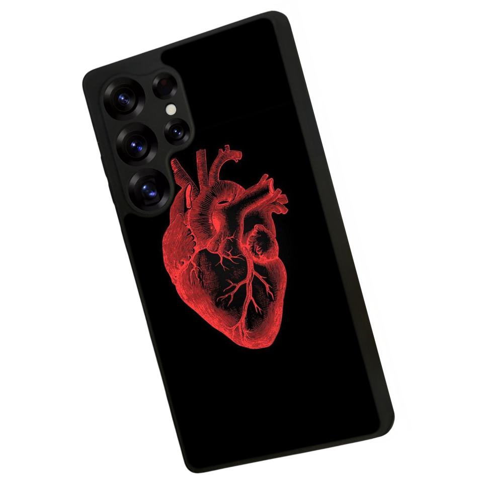 Samsung Galaxy S25 Ultra Uyumlu Kalp Love Tasarımlı Glossy Premium Kılıf