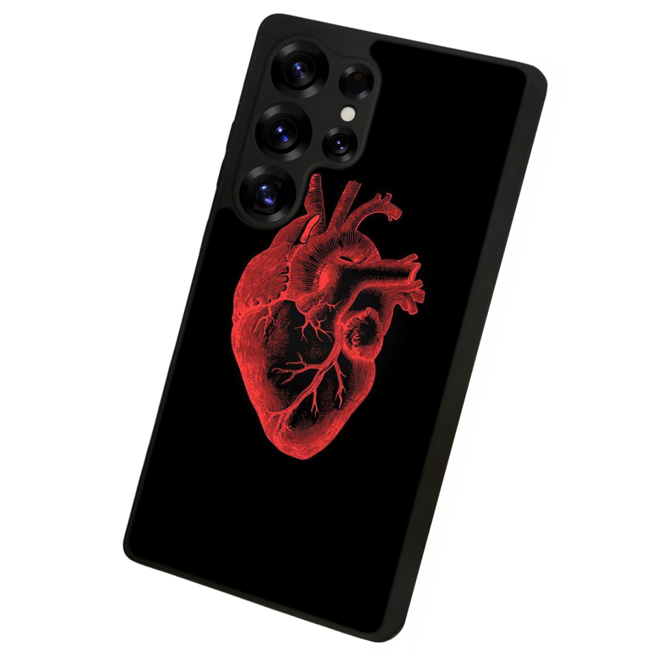 Samsung Galaxy S25 Ultra Uyumlu Kalp Love Tasarımlı Glossy Premium Kılıf