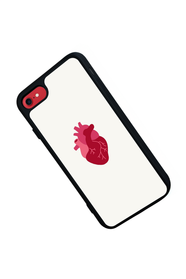 iPhone 8 Uyumlu Kalp Love Tasarımlı Glossy Premium Kılıf