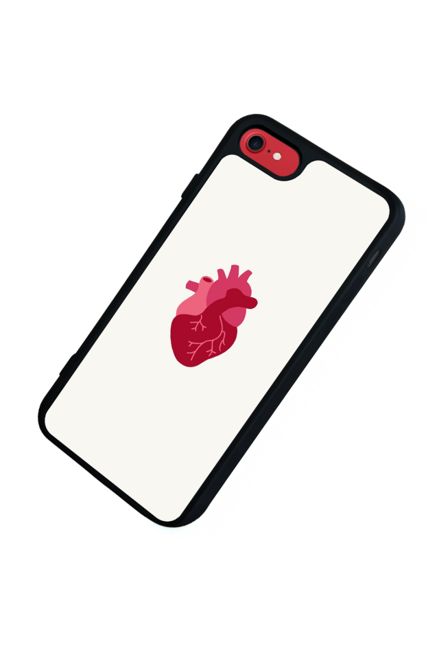 iPhone 8 Uyumlu Kalp Love Tasarımlı Glossy Premium Kılıf