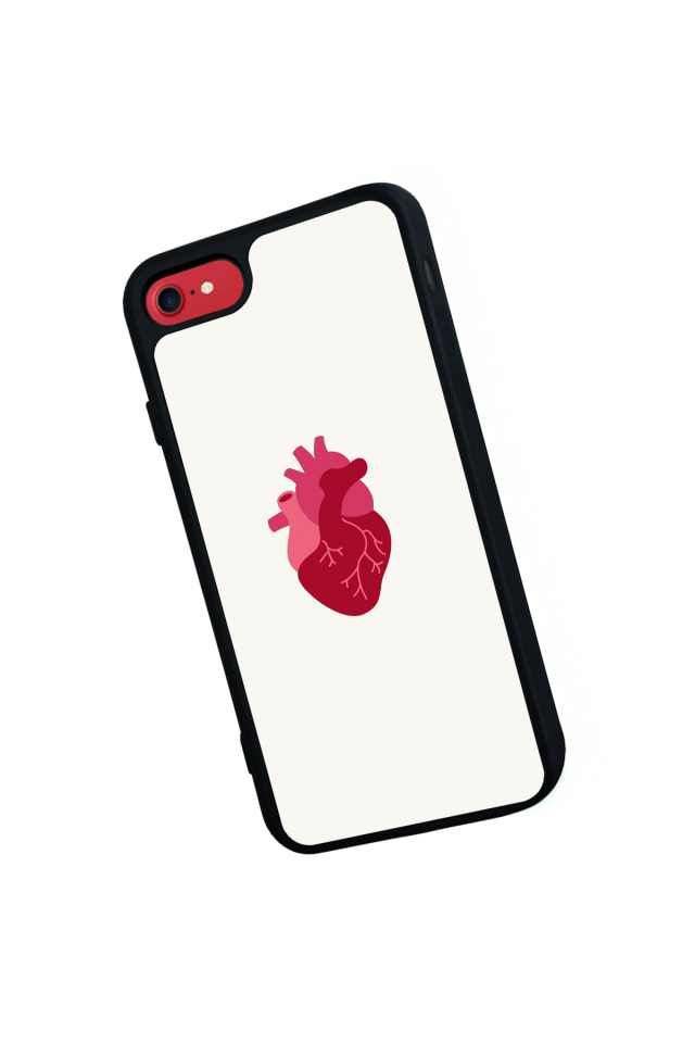 iPhone 8 Uyumlu Kalp Love Tasarımlı Glossy Premium Kılıf