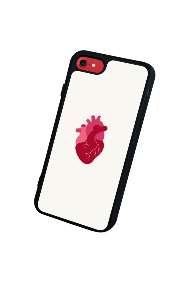 iPhone 8 Uyumlu Kalp Love Tasarımlı Glossy Premium Kılıf