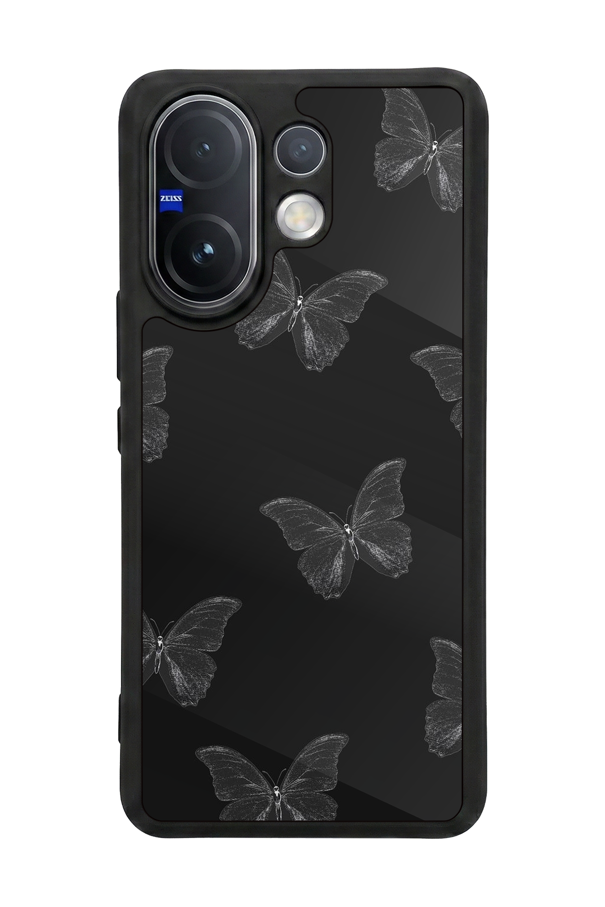 Vivo V60 Uyumlu Kelebek Tasarımlı Glossy Premium Kılıf