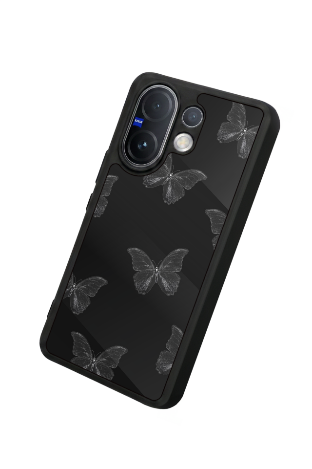 Vivo V60 Uyumlu Kelebek Tasarımlı Glossy Premium Kılıf