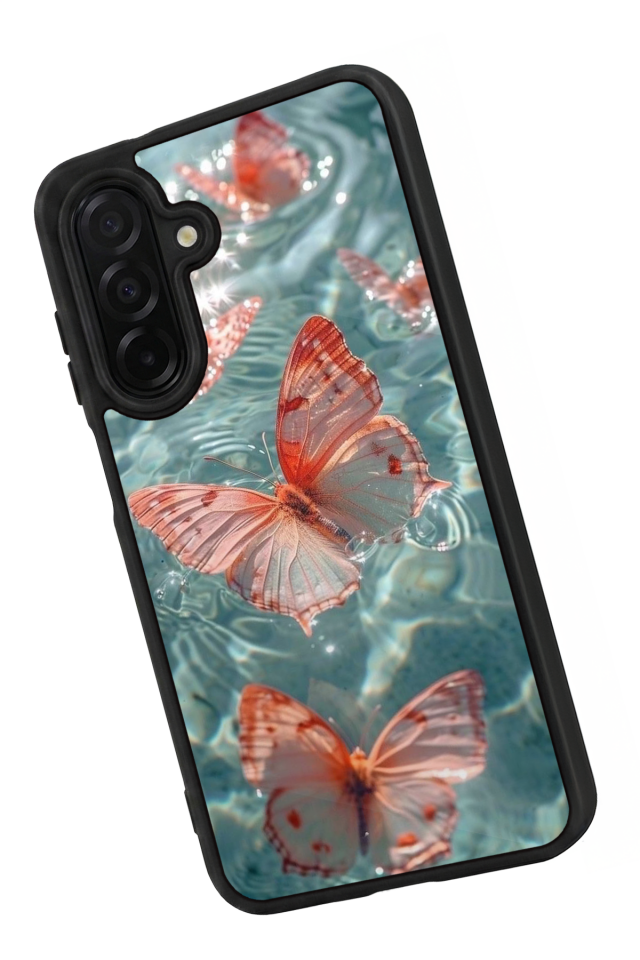 Samsung Galaxy A56 Uyumlu Kelebek Tasarımlı Glossy Premium Kılıf