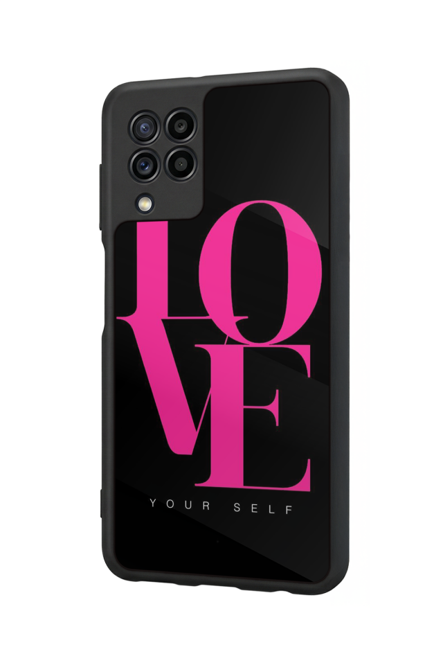 Samsung Galaxy M32 Uyumlu Love Tasarımlı Glossy Premium Kılıf