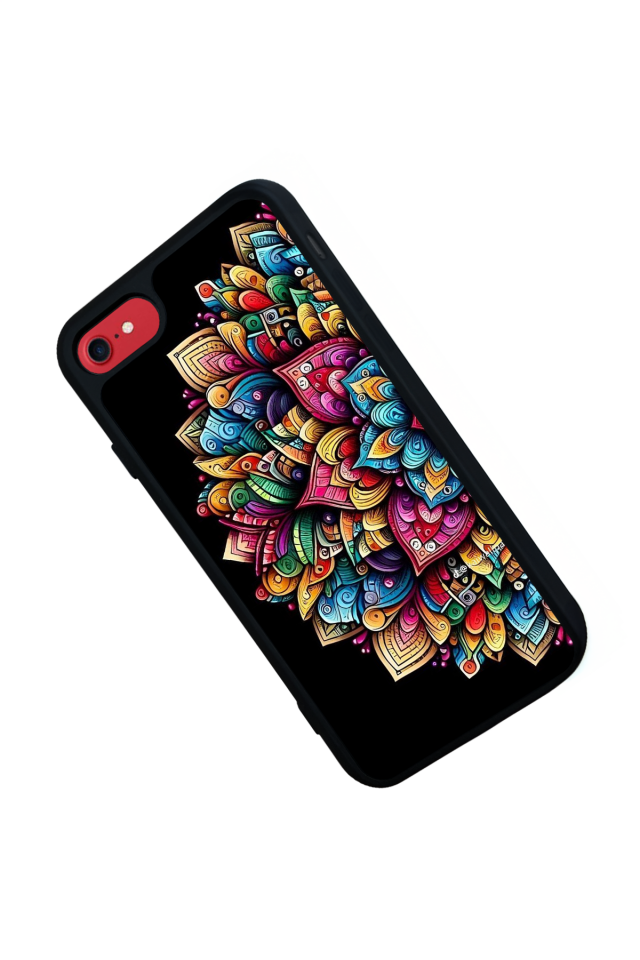 iPhone 7 Uyumlu Mandala Tasarımlı Glossy Premium Kılıf