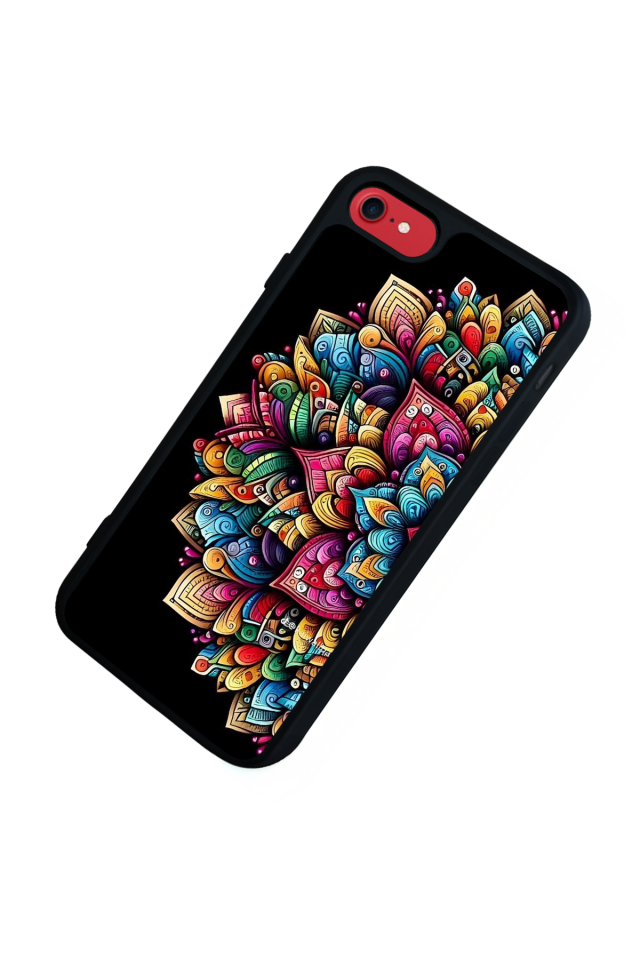 iPhone 7 Uyumlu Mandala Tasarımlı Glossy Premium Kılıf