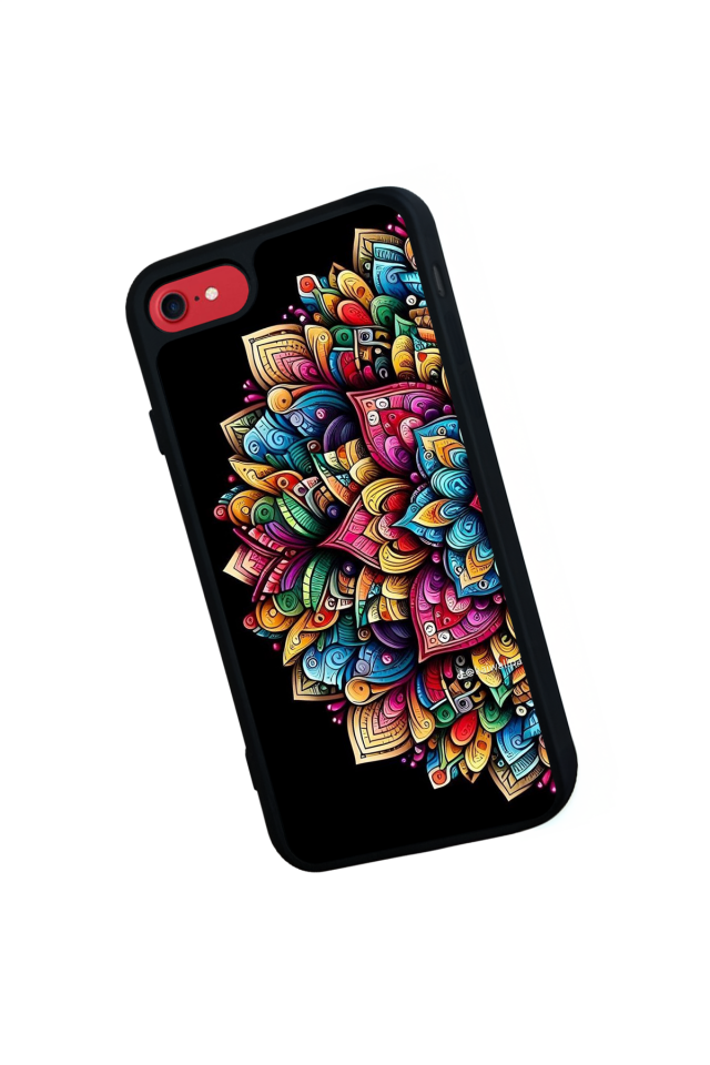 iPhone 7 Uyumlu Mandala Tasarımlı Glossy Premium Kılıf