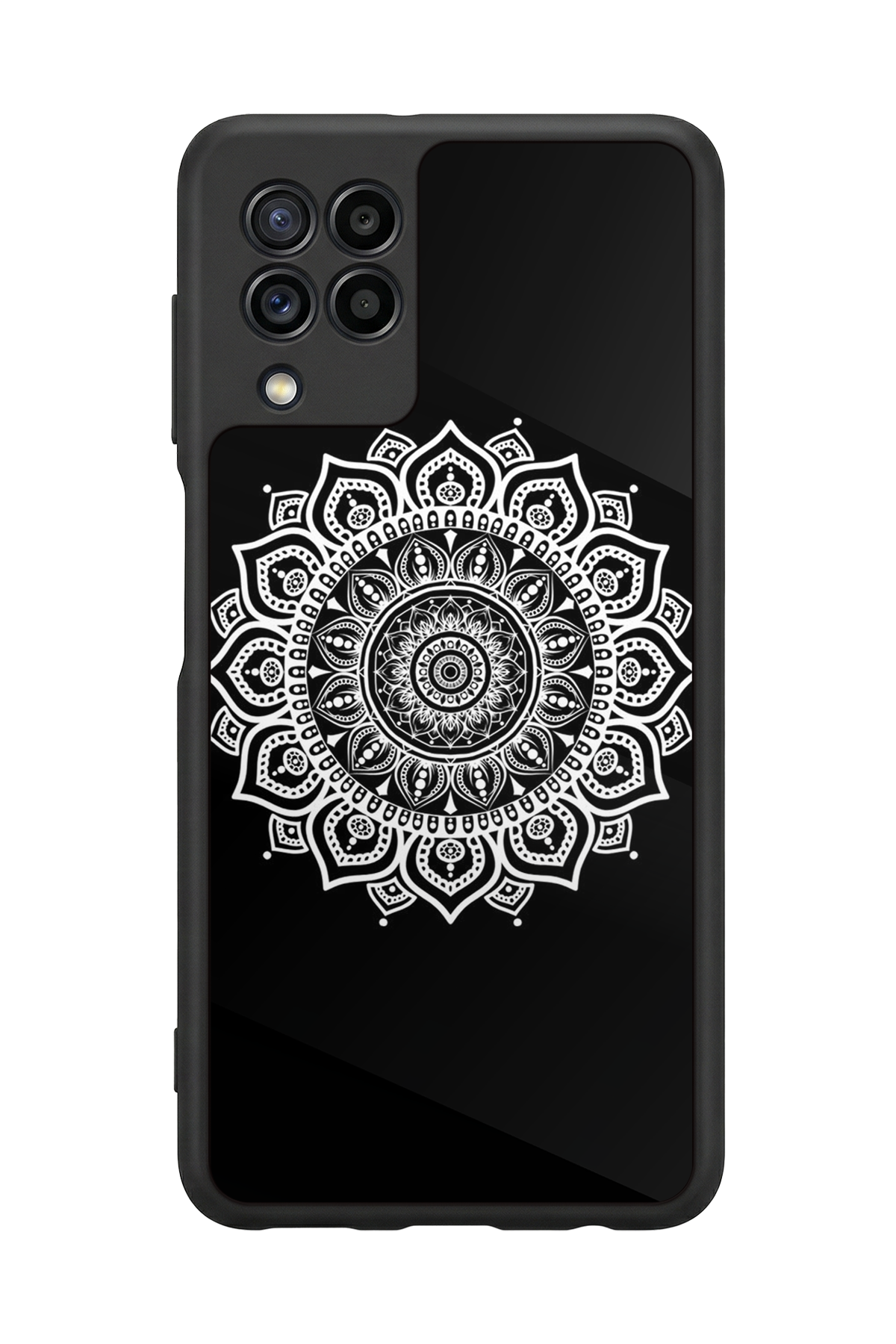 Samsung Galaxy M32 Uyumlu Mandala Tasarımlı Glossy Premium Kılıf