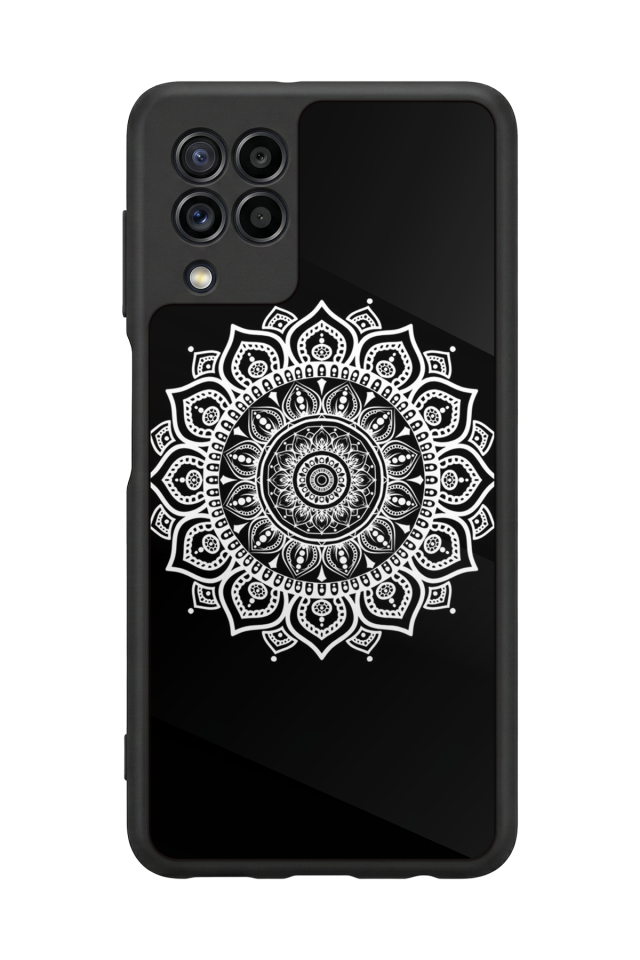 Samsung Galaxy M32 Uyumlu Mandala Tasarımlı Glossy Premium Kılıf