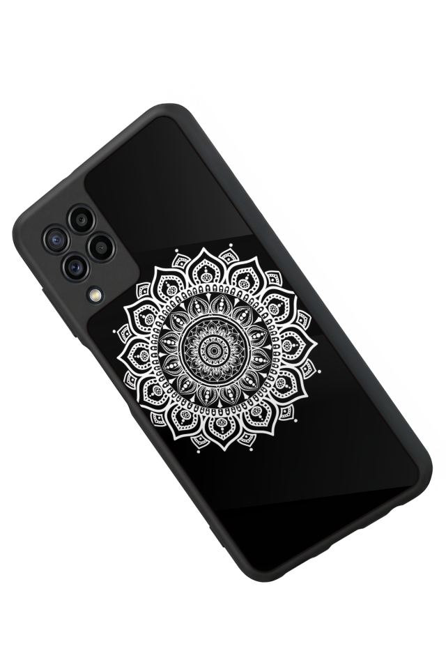 Samsung Galaxy M32 Uyumlu Mandala Tasarımlı Glossy Premium Kılıf