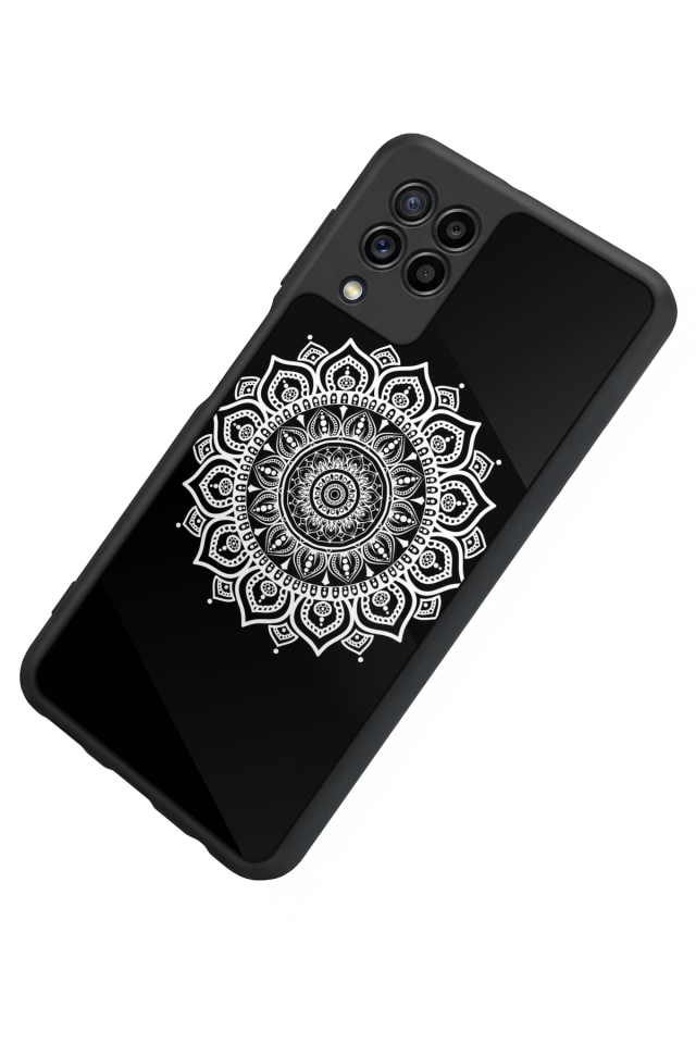 Samsung Galaxy M32 Uyumlu Mandala Tasarımlı Glossy Premium Kılıf