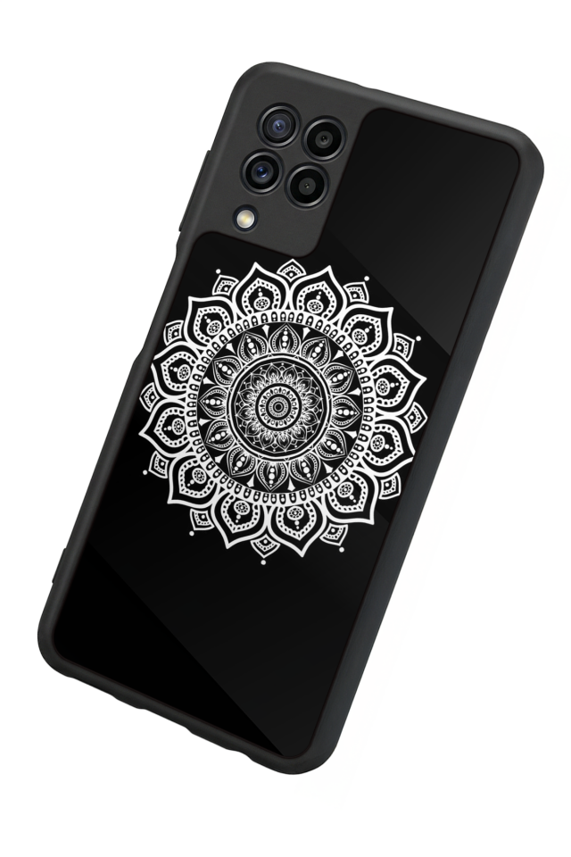 Samsung Galaxy M32 Uyumlu Mandala Tasarımlı Glossy Premium Kılıf