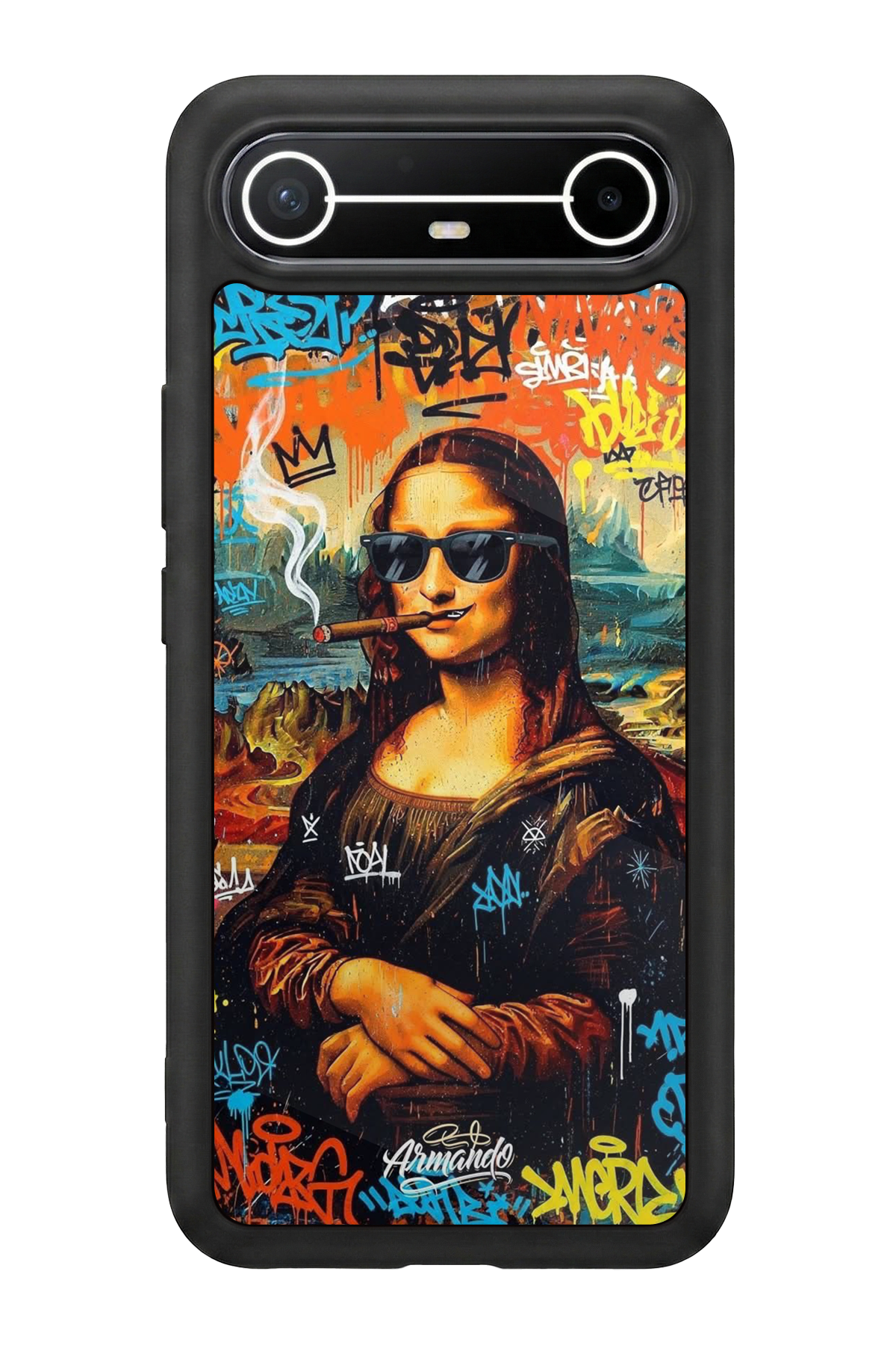 Tecno Spark Slim 5G Uyumlu Monalisa Tasarımlı Glossy Premium Kılıf