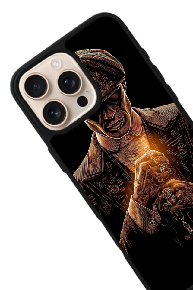 iPhone 16 Pro Uyumlu Peaky Blinders Tasarımlı Glossy Premium Kılıf