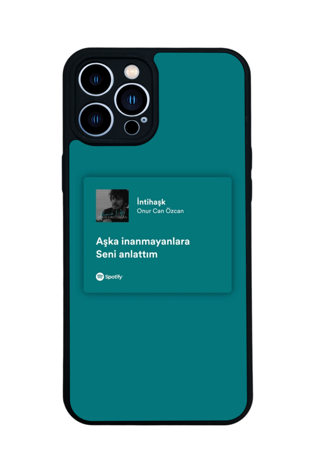 iPhone 12 Pro Max Uyumlu Sarki Sozleri Tasarımlı Glossy Premium Kılıf