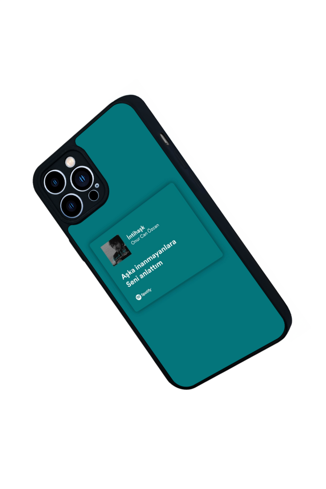 iPhone 12 Pro Max Uyumlu Sarki Sozleri Tasarımlı Glossy Premium Kılıf