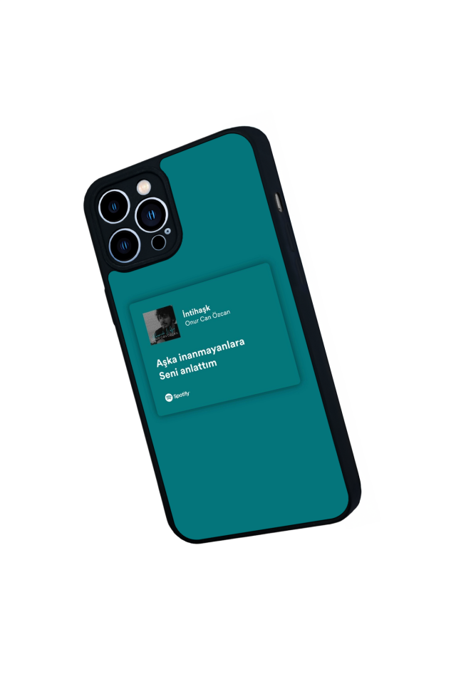 iPhone 12 Pro Max Uyumlu Sarki Sozleri Tasarımlı Glossy Premium Kılıf