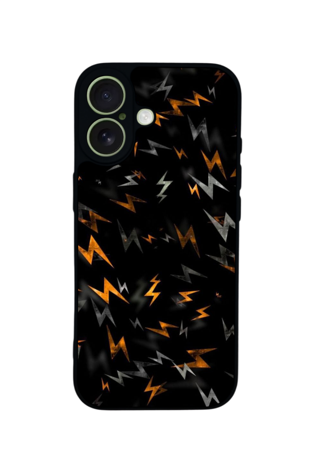 iPhone 17 Uyumlu Simsek Tasarımlı Glossy Premium Kılıf