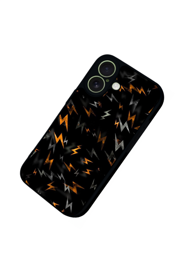 iPhone 17 Uyumlu Simsek Tasarımlı Glossy Premium Kılıf