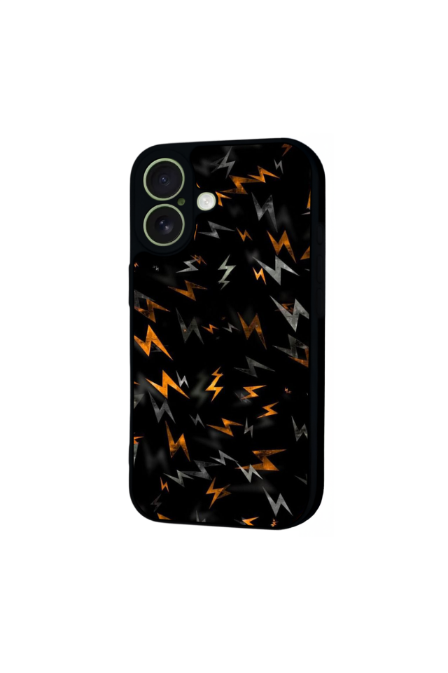 iPhone 17 Uyumlu Simsek Tasarımlı Glossy Premium Kılıf
