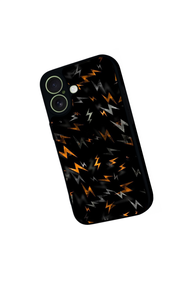 iPhone 17 Uyumlu Simsek Tasarımlı Glossy Premium Kılıf