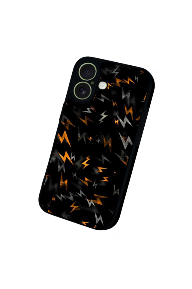 iPhone 17 Uyumlu Simsek Tasarımlı Glossy Premium Kılıf