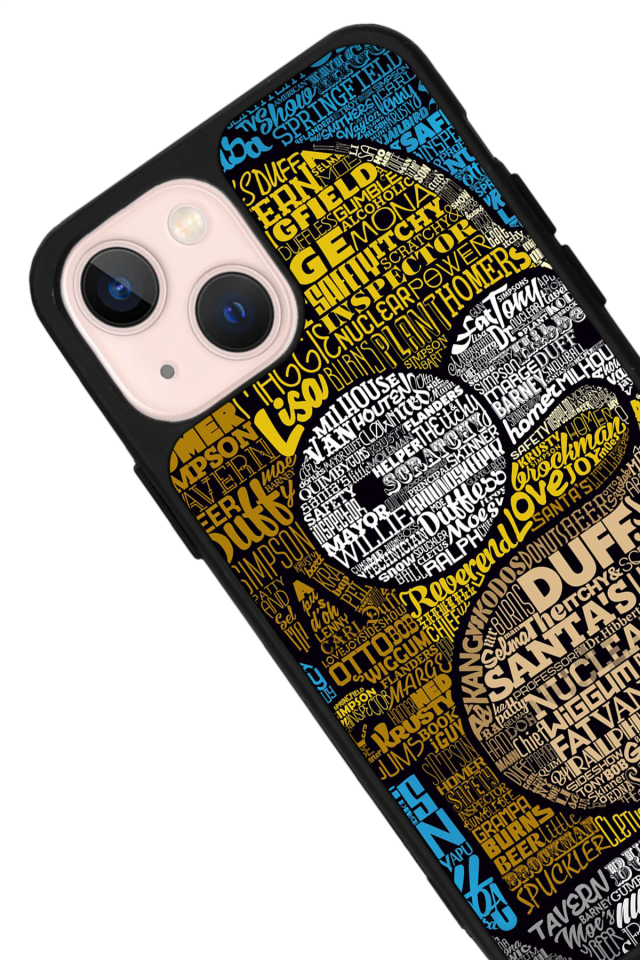 iPhone 15 Uyumlu The Simpsons Tasarımlı Glossy Premium Kılıf