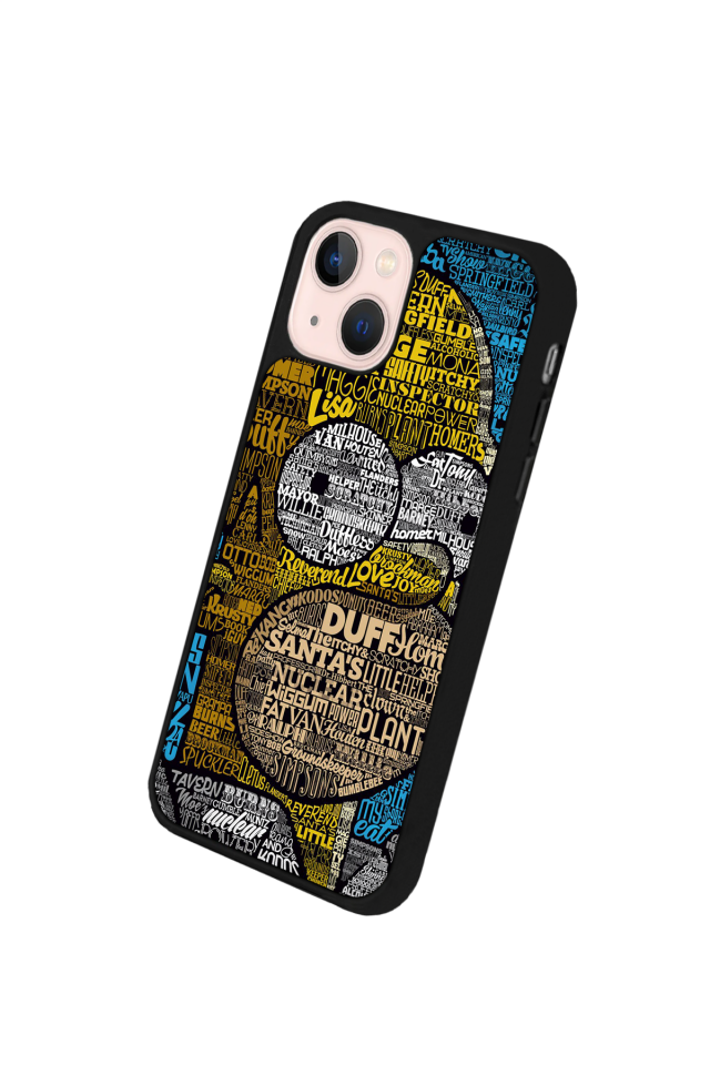 iPhone 15 Uyumlu The Simpsons Tasarımlı Glossy Premium Kılıf