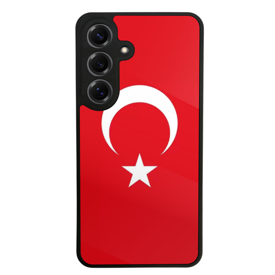 Samsung Galaxy S25 Uyumlu Türk Bayragi Tasarımlı Glossy Premium Kılıf
