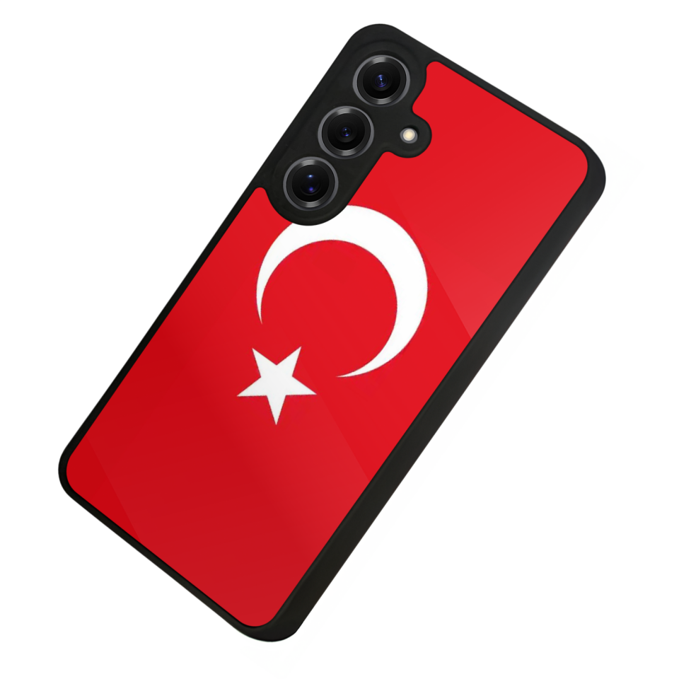 Samsung Galaxy S25 Uyumlu Türk Bayragi Tasarımlı Glossy Premium Kılıf