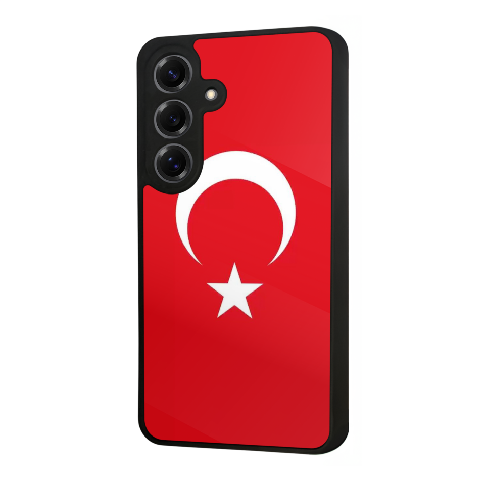 Samsung Galaxy S25 Uyumlu Türk Bayragi Tasarımlı Glossy Premium Kılıf