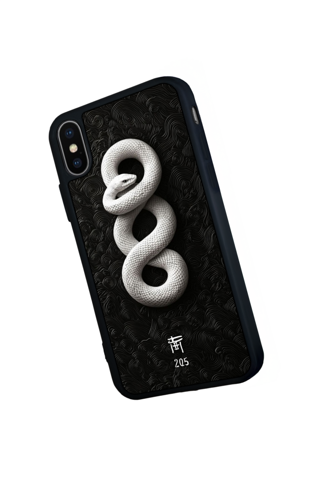 iPhone XS Max Uyumlu Yılan Tasarımlı Glossy Premium Kılıf