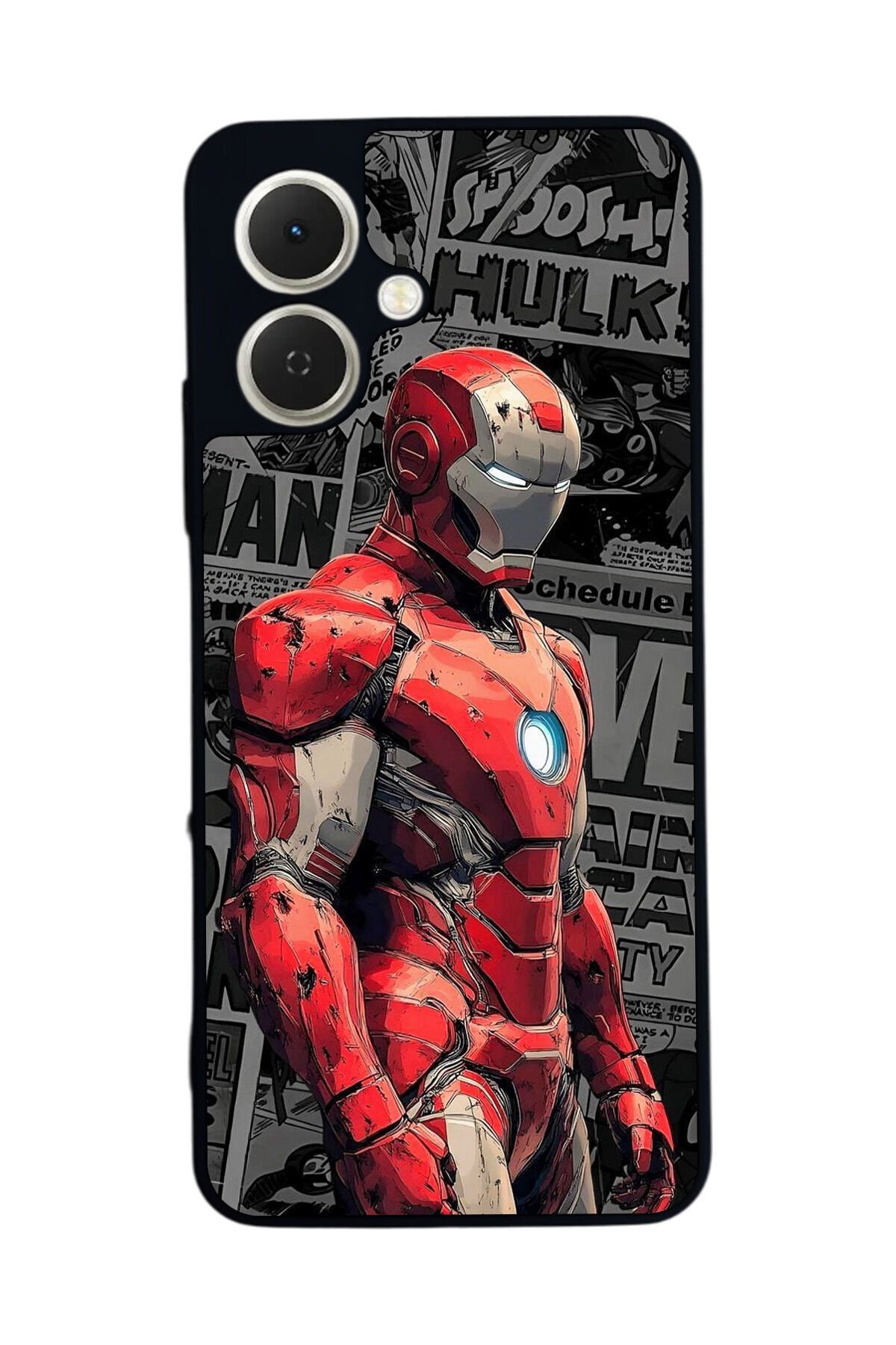 Tecno Spark GO 2 Uyumlu Iron Man ( Demir Adam ) Tasarımlı Glossy Premium Kılıf