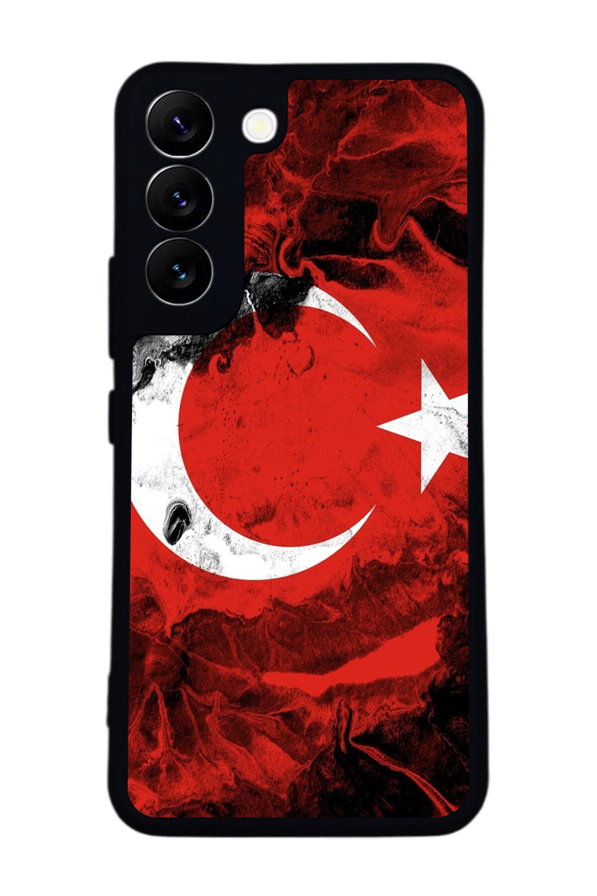 Samsung Galaxy S22 Uyumlu Türk Bayragi Tasarımlı Glossy Premium Kılıf