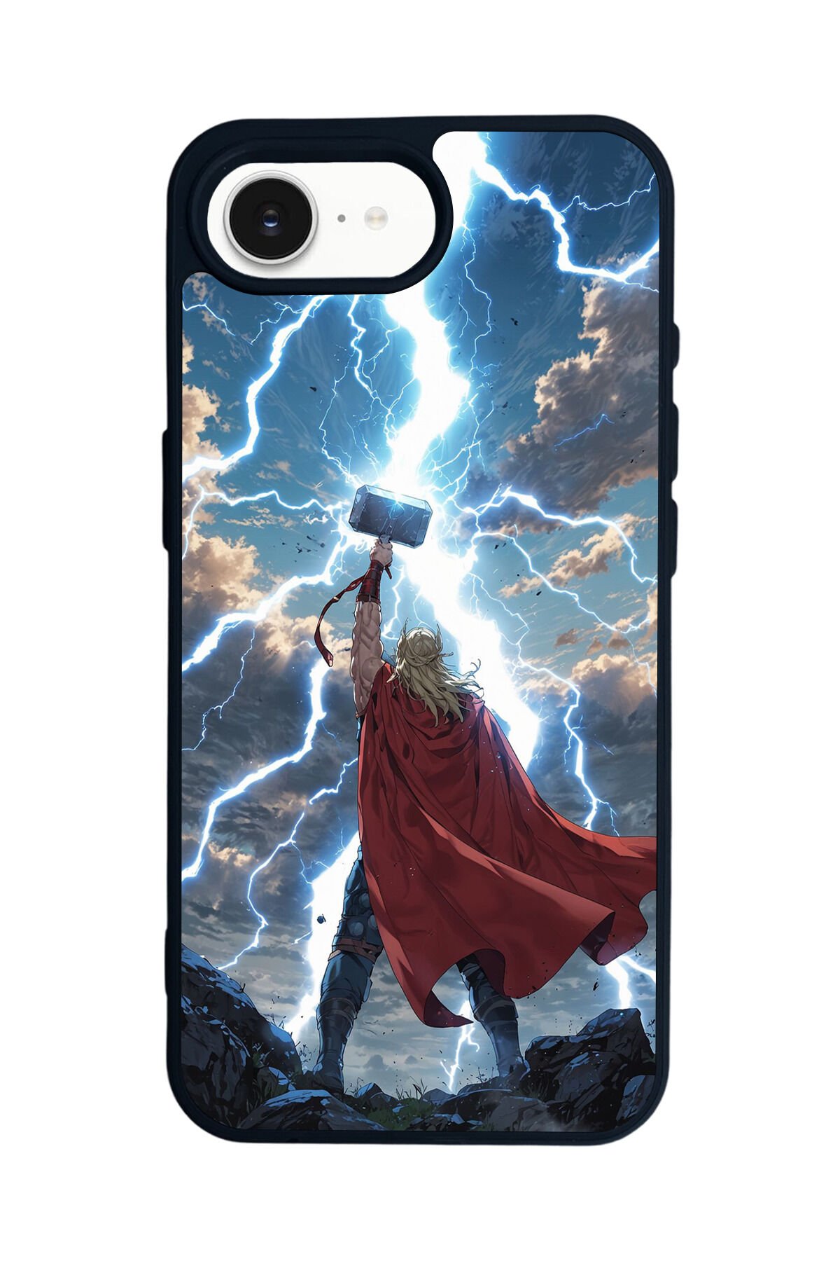 iPhone 16E Uyumlu Thor Tasarımlı Glossy Premium Kılıf