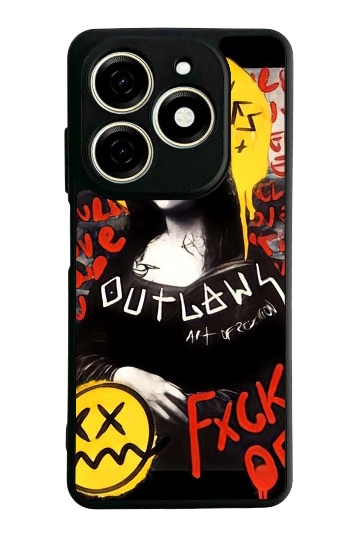 Infınıx Smart 8 Pro Uyumlu Monalisa Tasarımlı Glossy Premium Kılıf