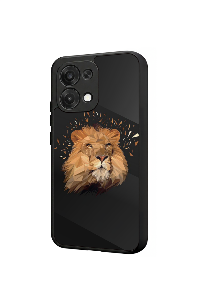 Oppo A6 Pro Uyumlu Aslan Tasarımlı Glossy Premium Kılıf