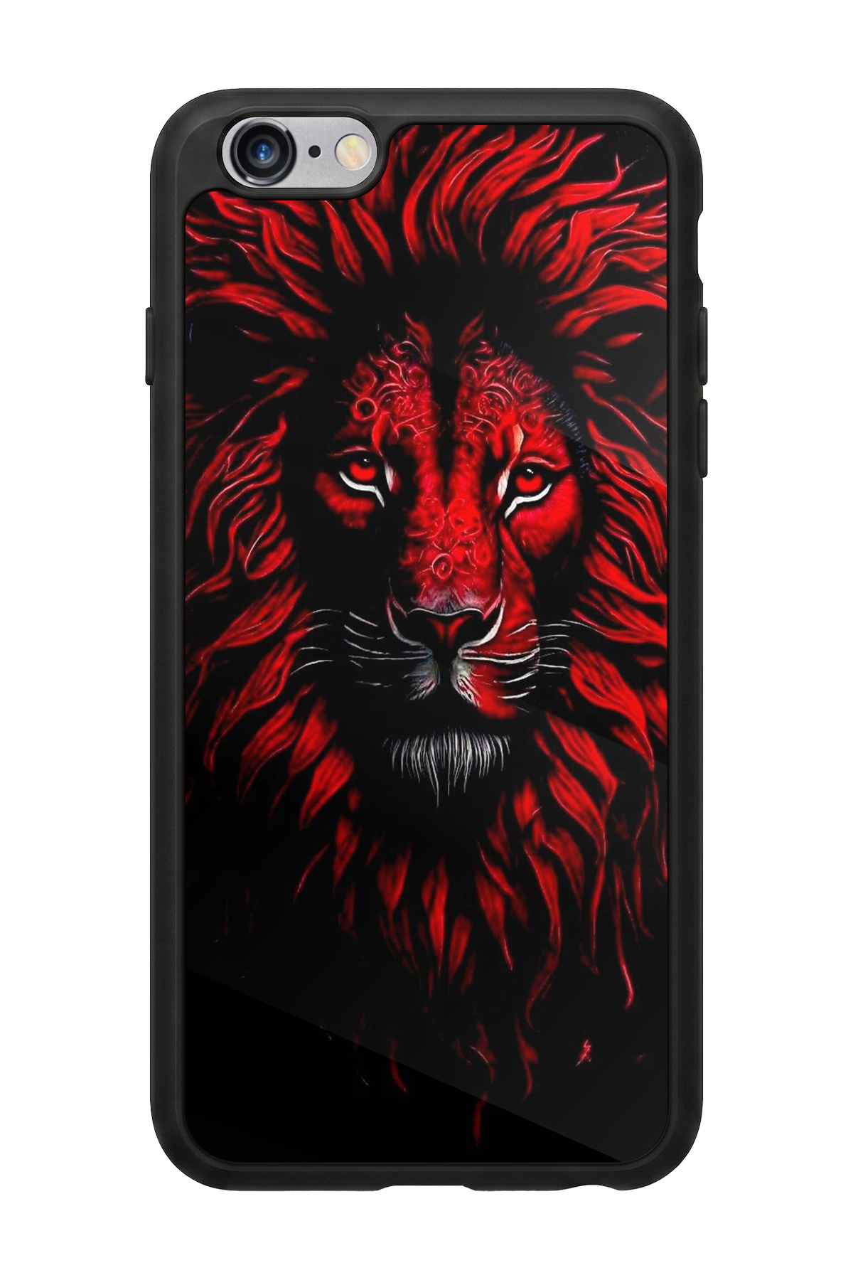 iPhone 6 Plus Uyumlu Aslan Tasarımlı Glossy Premium Kılıf