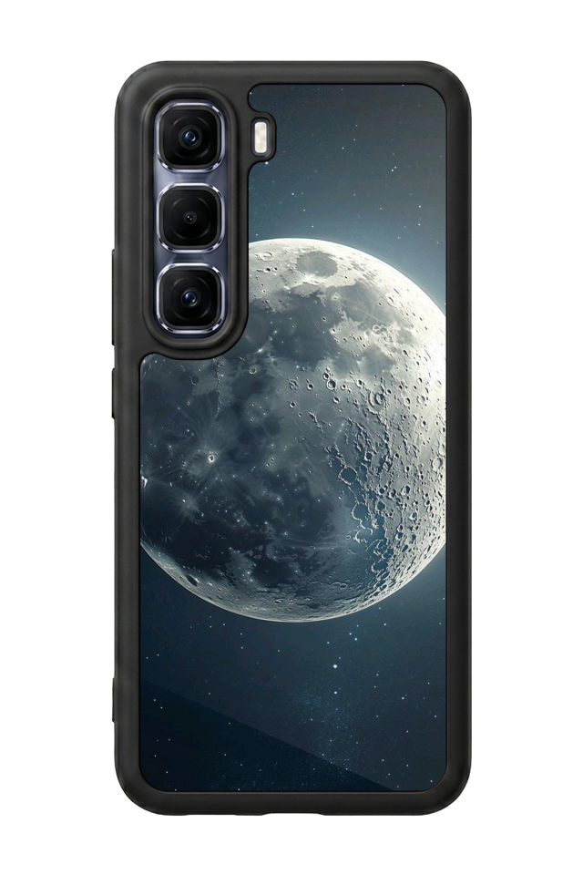 Infinix Hot 60 Pro Plus Uyumlu Ay Tasarımlı Glossy Premium Kılıf